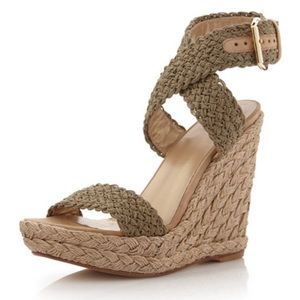 Stuart Weitzman Alex Crochet Wedges